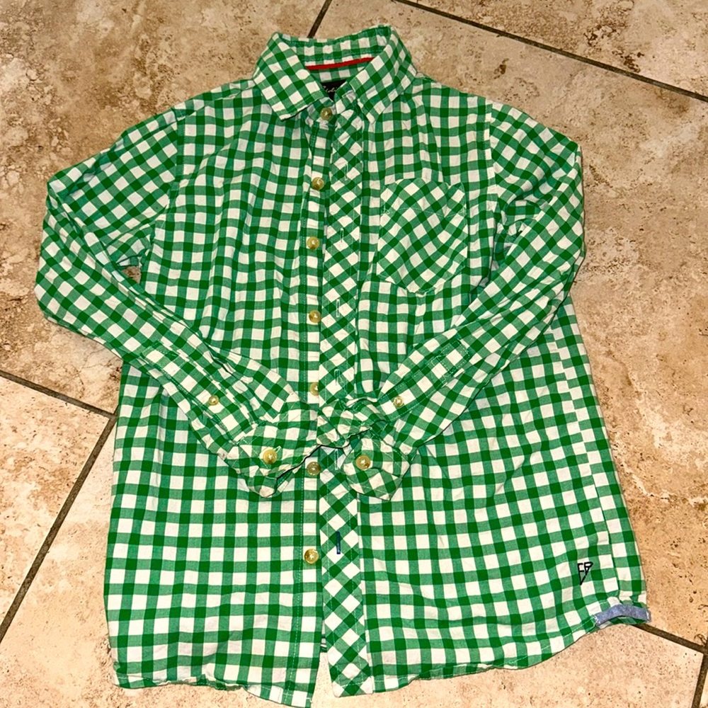Eddie Bauer gingham button down shirt